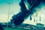 Гори районът около химическия завод край Средец