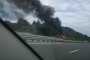 Горящ автомобил на АМ Тракия блокира движението 