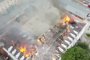 Огромен пожар в химическия завод в Димитровград 