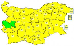 Карта на опасните явления за 08.02.2022 г./НИМХ