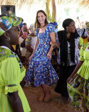  Уилям и Кейт станаха част от фестивала Garifuna