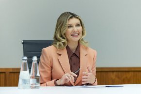 Първата дама на Украйна Олена Зеленска. (Anna Moneymaker/Getty Images)