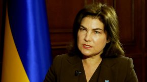 Бившият главен прокурор на Украйна Ирина Венедиктова разговаря със CNN във вторник. (CNN)
