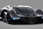 2025 Lancia Ultra, с дизайн от Уилям Боулд в черно