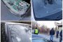 Потрошени автомобил на фенове на Берое