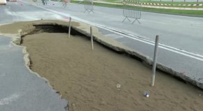 1 месец след пропадането на Царгирадско шосе – кратерът все още е там
