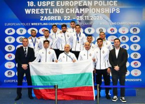 Взехме отборна титла с 10 медала на евро'25 по борба за полицаи