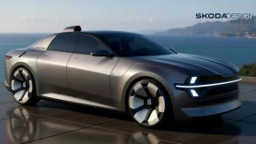 Skoda представя футуристичен електрически седан, вдъхновен от първия ѝ милионен автомобил