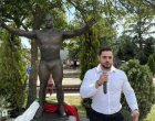 Паметник на олимпийския шампион по вдигане на тежести Милен Добрев беше открит в село Житница