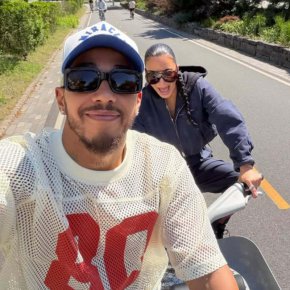 Ким Кардашиян и Люис Хамилтън официализираха връзката си в Instagram със забавна лятна разходка с велосипеди