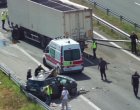 Водачът на ТИР-а от АМ Тракия е невредим, задържан е за 24 часа 