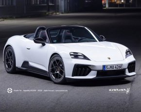 Новият Porsche 718 Boxster EV за 2027 г. се показа без камуфлаж – макар и само във виртуалния свят