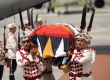 Полагане на тленните останки на цар Фердинанд в двореца Врана