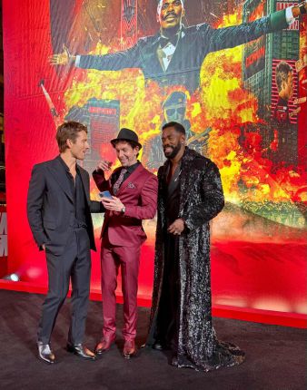   Порязов с Том Круз на премиерата на Running Man в Лондон